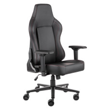 Крісло 2E GAMING BASAN II, ПУ шкіра, 4D-Armrests, чорно-червоний