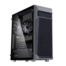 Корпус Zalman Z1 Plus без БЖ, 2xUSB3.0, 1xUSB2.0, 3x120мм, VGA 385мм, LCS ready, TG Side Panel, ATX, чорний