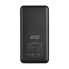 Акумулятор портативний літій-іонний Power Bank 2E Geometry 20000мА·год, 18Вт, PD, QC, чорний