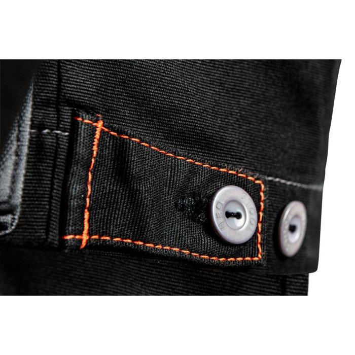 Куртка робоча Neo Tools HD Slim, посилення тканиною Oxford, XL(54), чорно-сірий