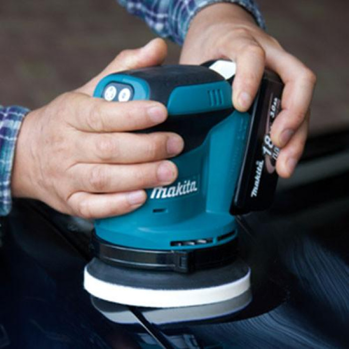 Шліфмашина ексцентриков акумуляторна Makita DBO180Z 18В 125мм 7000/9500/11000об·хв 1.7кг без АКБ та ЗП