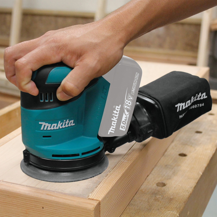 Шліфмашина ексцентриков акумуляторна Makita DBO180Z 18В 125мм 7000/9500/11000об·хв 1.7кг без АКБ та ЗП