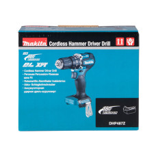Шурупокрут-дриль акумуляторний Makita DHP487Z 18В 25·40Нм 0-500·0-1700об·хв 1.4кг без АКБ та ЗП