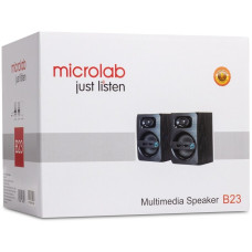 Акустична система MICROLAB B-23 2.0, USB, mini-jack, дерево