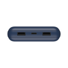 Акумулятор портативний літій-іонний Power Bank Belkin 20000мА·год, 15Вт, 2хUSB-A/USB-C, блакитний