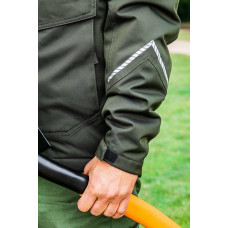 Куртка робоча Neo Tools Camo, утеплена, мембрана ТПУ, капюшон, XL(54), зелений темний