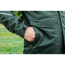 Куртка робоча Neo Tools Camo, утеплена, мембрана ТПУ, капюшон, XL(54), зелений темний