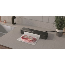 Вакууматор Electrolux для рулонів, пакетів і контейнерів, 80Вт, 30см, електронне керування, +10 пакетів, пластик, чорний