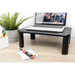 Підставка для монітора DIGITUS Ergonomic Monitor Riser, до 10кг, чорна