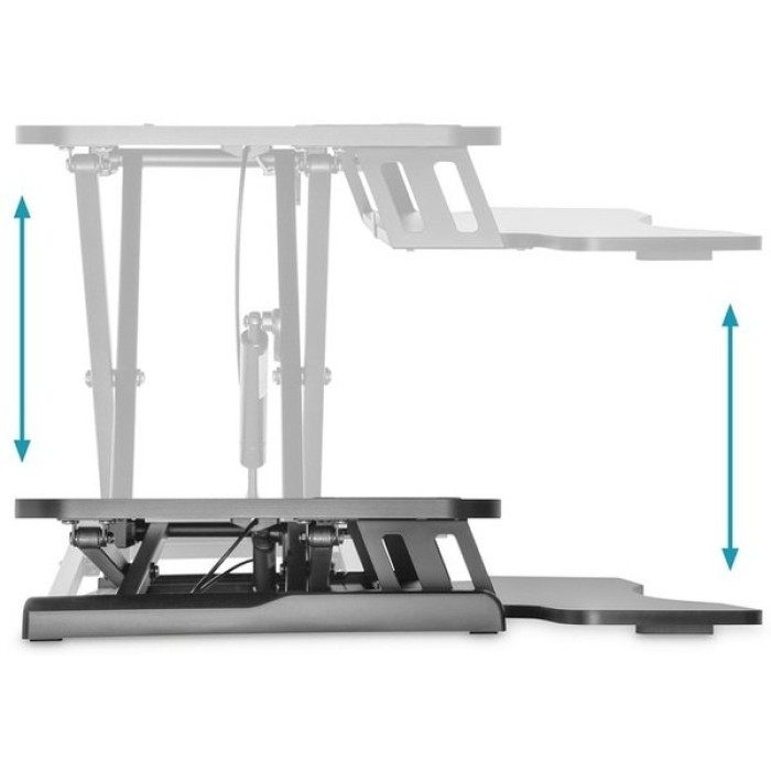 Підставка для монітора DIGITUS Ergonomic Workspace Riser, до 15кг, чорна