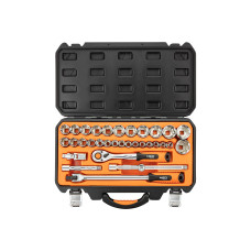 Набір інструментів Neo Tools, набір торцевих головок 1/2", 33шт, CrV