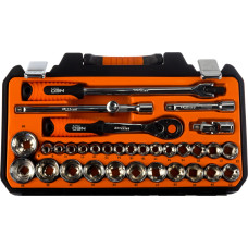 Набір інструментів Neo Tools, набір торцевих головок 1/2", 33шт, CrV