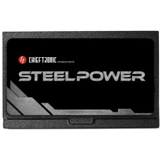 Блок живлення CHIEFTEC Steel Power  (750W), >85%, 80+ Bronze, 120мм, 1xMB 24pin(20+4), 2xCPU 8pin(4+4), 3xMolex, 6xSATA, 4xPCIe 8pin(6+2), Fully Modular