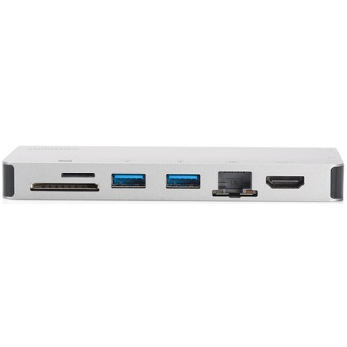 Хаб DIGITUS USB-C > HDMI/VGA/2xUSB-A/USB-C/SD/MicroSD/RJ54