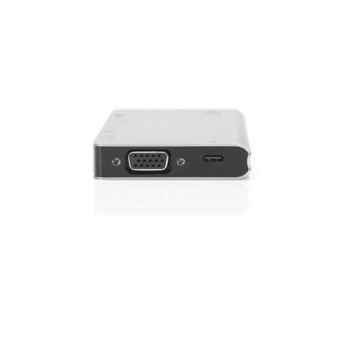 Хаб DIGITUS USB-C > HDMI/VGA/2xUSB-A/USB-C/SD/MicroSD/RJ54