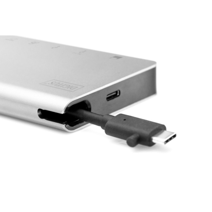 Хаб DIGITUS USB-C > HDMI/VGA/2xUSB-A/USB-C/SD/MicroSD/RJ54
