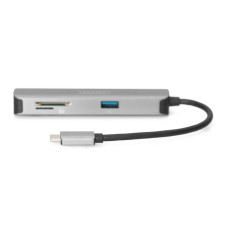 Хаб DIGITUS USB-C > HDMI/2xUSB-A/SD/MicroSD