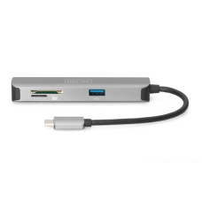 Хаб DIGITUS USB-C > HDMI/2xUSB-A/SD/MicroSD