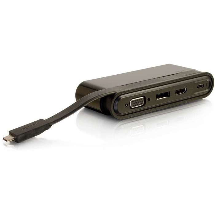 Док станція C2G USB-C > HDMI, Display Port, VGA, USB,  Power Delivery 65W