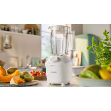 Блендер Philips стаціонарний 3000 series 450Вт, чаша-1900мл, чопер, імпульсний режим, білий