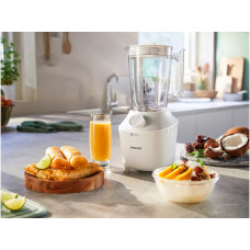 Блендер Philips стаціонарний 3000 series 450Вт, чаша-1900мл, чопер, імпульсний режим, білий