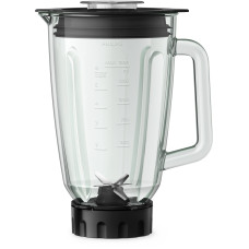 Блендер Philips стаціонарний Series 5000, 800Вт, чаша-2000мл, скло, чорний
