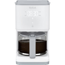 Кавоварка Tefal крапельна Sense 1.25л, мелена, LED-дисплей, сенсор.керування, білий