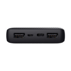 Акумулятор портативний літій-іонний power bank Trust Primo ECO, 15000мА·год, 2хUSB-A/USB-C, 15W, чорний