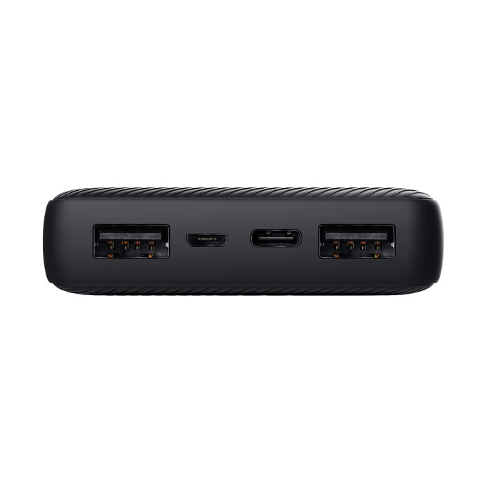 Акумулятор портативний літій-іонний power bank Trust Primo ECO, 15000мА·год, 2хUSB-A/USB-C, 15W, чорний