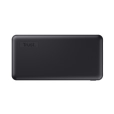 Акумулятор портативний літій-іонний power bank Trust Primo ECO, 15000мА·год, 2хUSB-A/USB-C, 15W, чорний