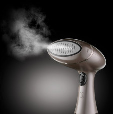 Відпарювач Russell Hobbs компактний Steam Genie Aroma, 1800Вт, 200мл, постійна пара - 32гр, керам. підошва, чорно-коричневий