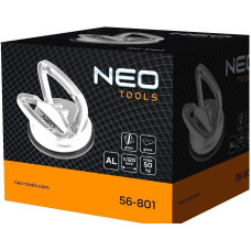 Присоска вакуумна Neo Tools, одинарна, алюмінієвий корпус, діаметр 120мм, 50кг