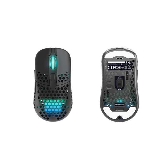 Миша Xtrfy M42, WL/USB-A, RGB, чорний