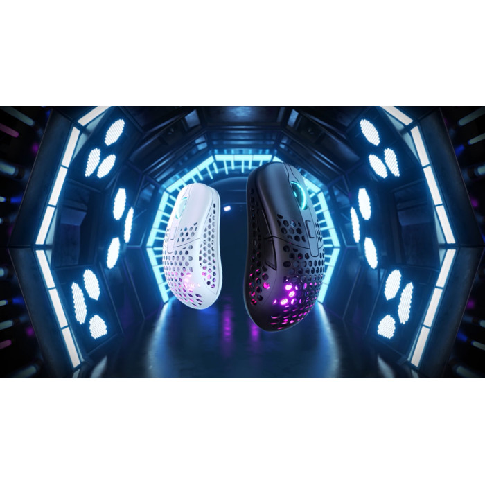Миша Xtrfy M42, WL/USB-A, RGB, білий
