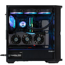 Корпус Zalman Z10 Duo без БЖ, 2xUSB3.0, 1xUSB Type-C, 3x140мм ARGB, 1x120мм ARGB, VGA 395мм, LCS ready, TG Side Panel, EATX, чорний