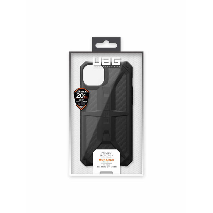 Чохол UAG для iPhone 14 Plus, Monarch, Carbon Fiber