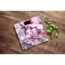 Ваги Ardesto підлогові Peonies, 150кг, AAAx2 в комплекті, скло, багатокольорові