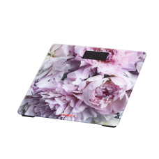 Ваги Ardesto підлогові Peonies, 150кг, AAAx2 в комплекті, скло, багатокольорові