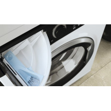 Пральна машина Whirlpool фронтальна, 6кг, 1200, A+++, 43см, дисплей, інвертор, люк чорний, білий