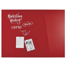 Дошка магнітно-маркерна 1200x900 червона Magnetoplan Glassboard-Red