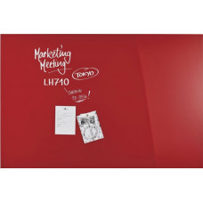 Дошка магнітно-маркерна 1500x1000 червона Magnetoplan Glassboard-Red