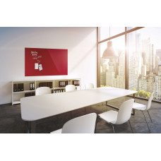 Дошка магнітно-маркерна 1500x1000 червона Magnetoplan Glassboard-Red