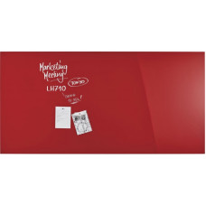 Дошка магнітно-маркерна 2000x1000 червона Magnetoplan Glassboard-Red