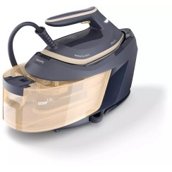 Праска-парогенератор Philips PerfectCare 6000 Series, 2400Вт, 1800мл, паровий удар -600гр, постійна пара - 130гр, нерж. сталь, синьо-золотий