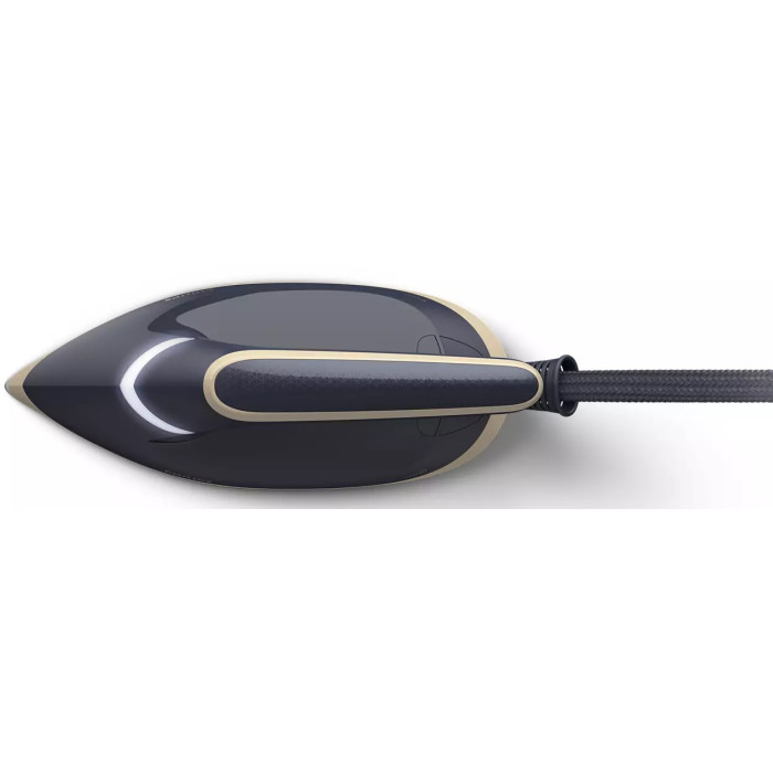 Праска-парогенератор Philips PerfectCare 6000 Series, 2400Вт, 1800мл, паровий удар -600гр, постійна пара - 130гр, нерж. сталь, синьо-золотий