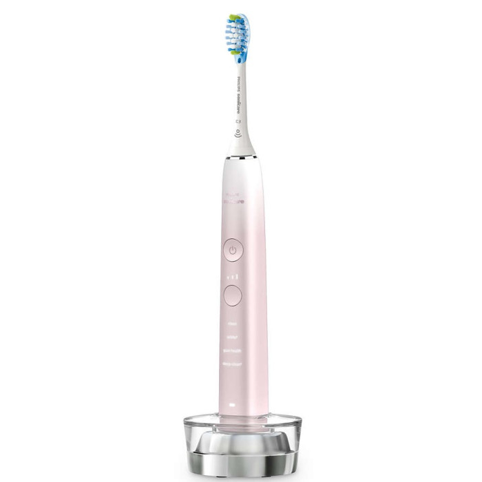 Щітка зубна електр. Philips, Sonicare DiamondClean Prestige 9900, 62т. колив/хв, насадок-1, SenseIQ, зарядний чохол, рожевий