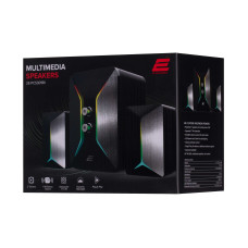 Акустична система 2E PCS301 RGB, 2.1, USB, Black