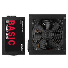 Блок живлення 2E Basic Power  (600W), 80%, 120мм, 1xMB 24pin(20+4), 1xCPU 8pin(4+4), 3xMolex, 4xSATA, 2xPCIe 8pin(6+2)