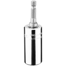 Головка торцева GRAPHITE, 3/4", універсальна, перехідник 1/4", робочий діапазон 7-19мм