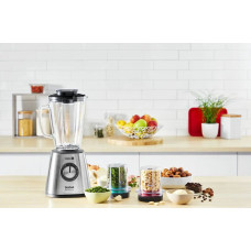 Блендер Tefal стаціонарний BlendForce II 800Вт, чаша-1750мл, скло, сріблясто-чорний